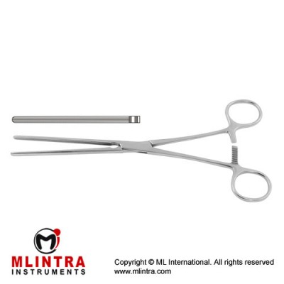 Kocher Atrauma Intestinal Clamp Straight Stainless Steel, 22.5 cm - 8 3/4"